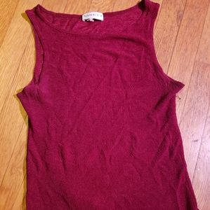NINETY scrunch red 90's top